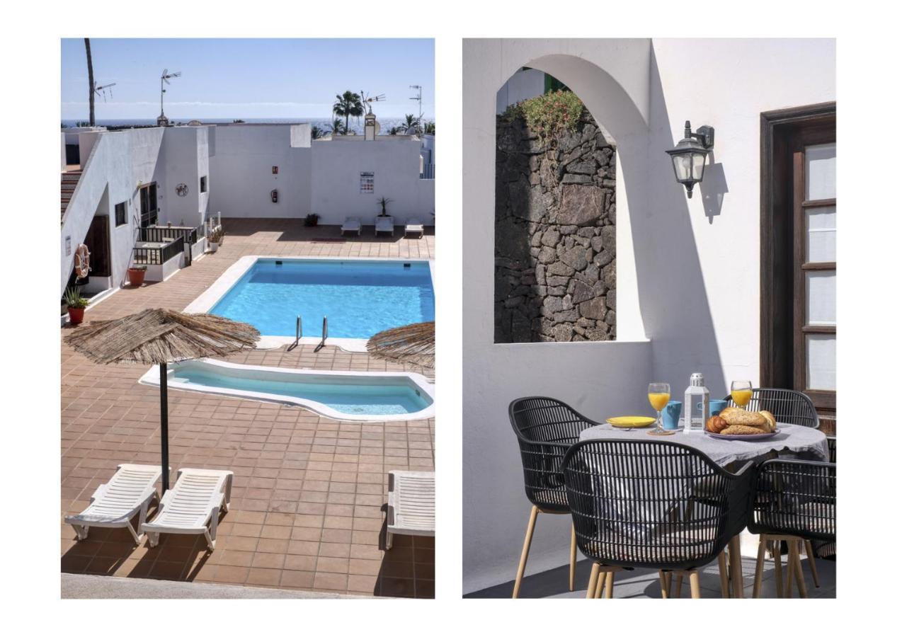 プエルト・デル・カルメン Sea Waves Lanzarote 500M From Playa Grande Big Terrace And Poolヴィラ エクステリア 写真